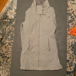 Women’s North Face sweater jacket size Small Gray